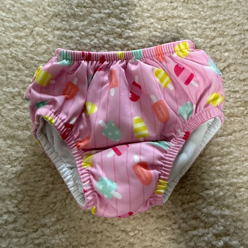Colorful Ice Cream Print swim diaper